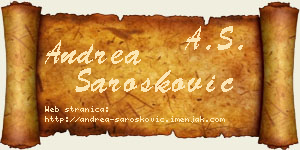 Andrea Šarošković vizit kartica